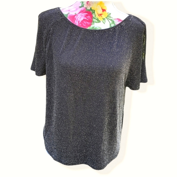 Forever New Tops - Forever New Cold Shoulder Glittery Top Sz 8